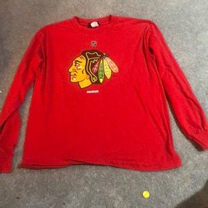 Reebok Chicago Blackhawks Kids Long Sleeve